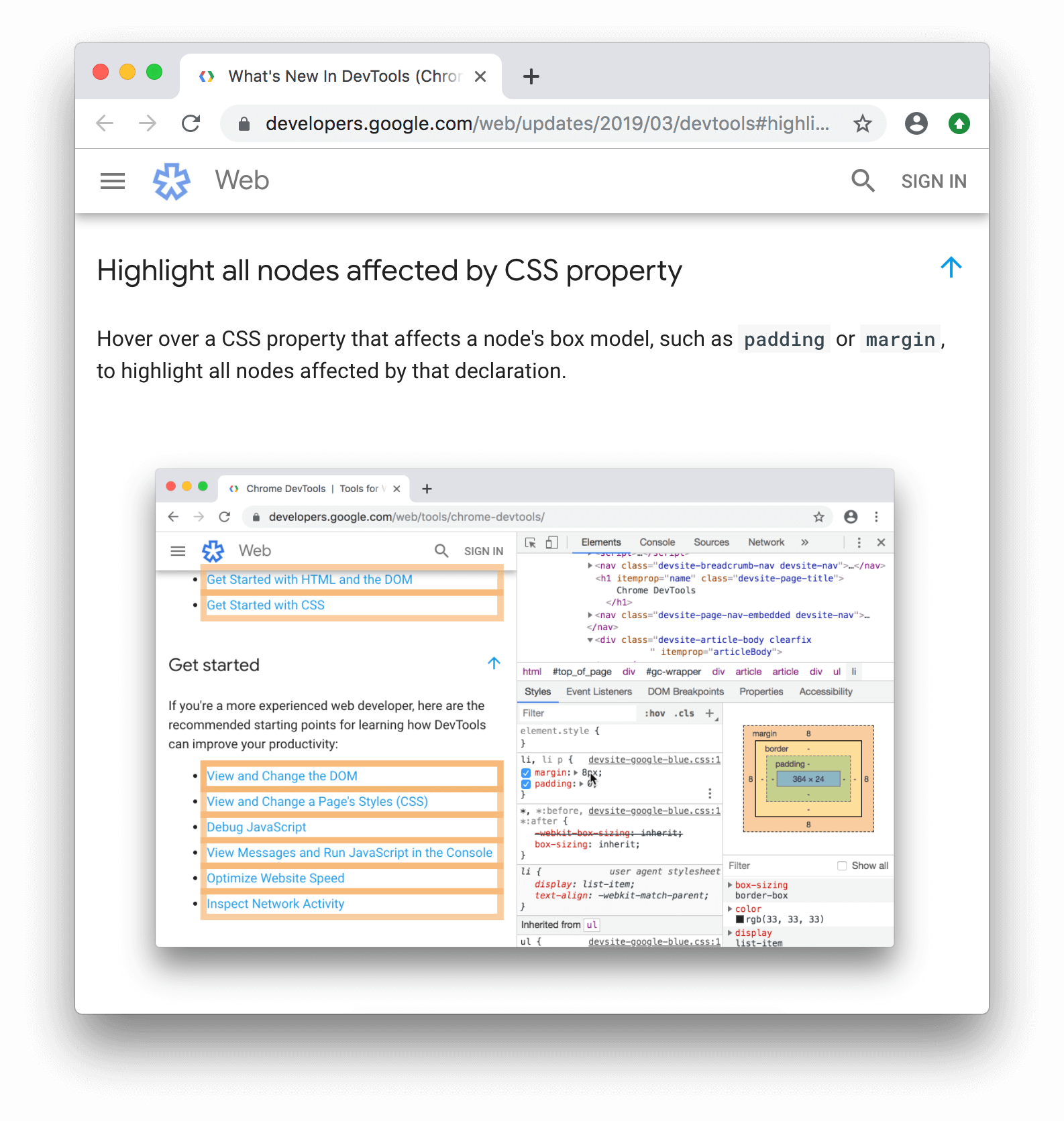 The documentation for the new feature.